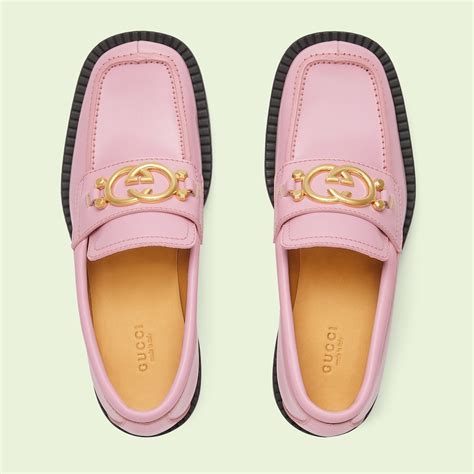 gucci pink backless loafers|gucci women loafers pink.